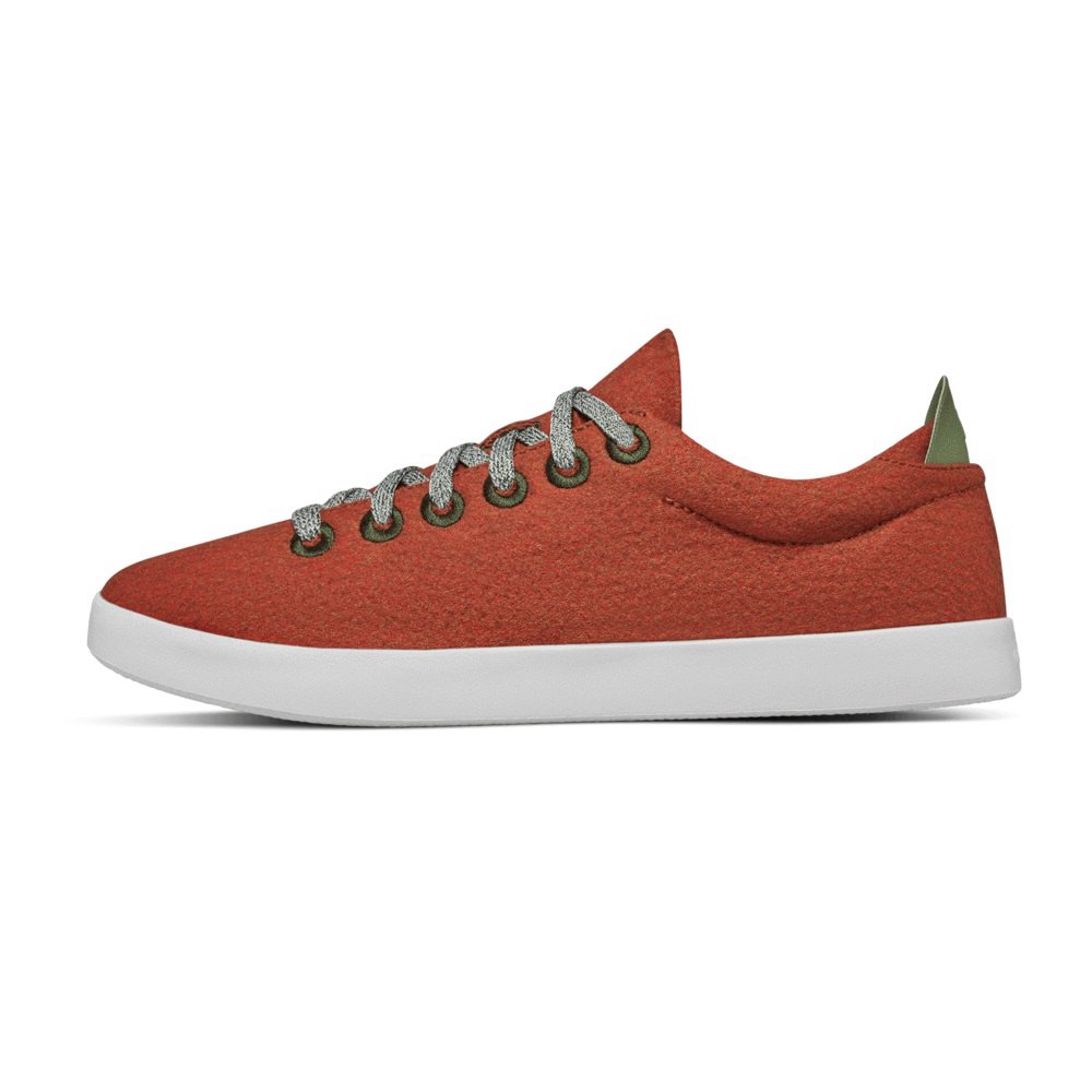 Allbirds Men\'s Wool Pipers - Sneakers Red - NXH018572